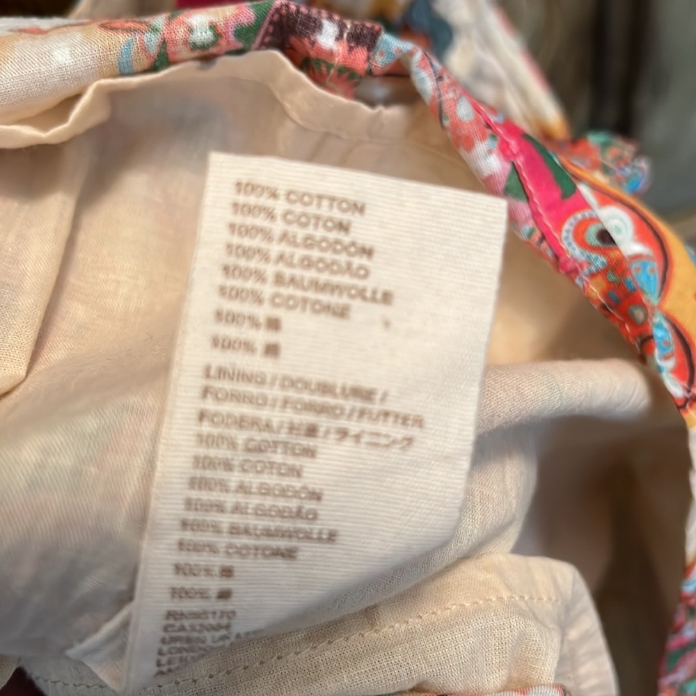 Anthropologie Let Me Be Abstract Ruffled Tank Petite - Picture 10 of 10